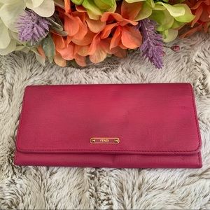 Fendi leather wallet
